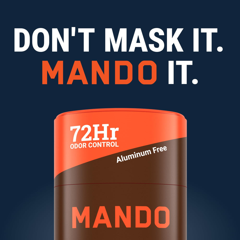 Mando brand logo Cedar Grove image reinforces trusted deodorant choice