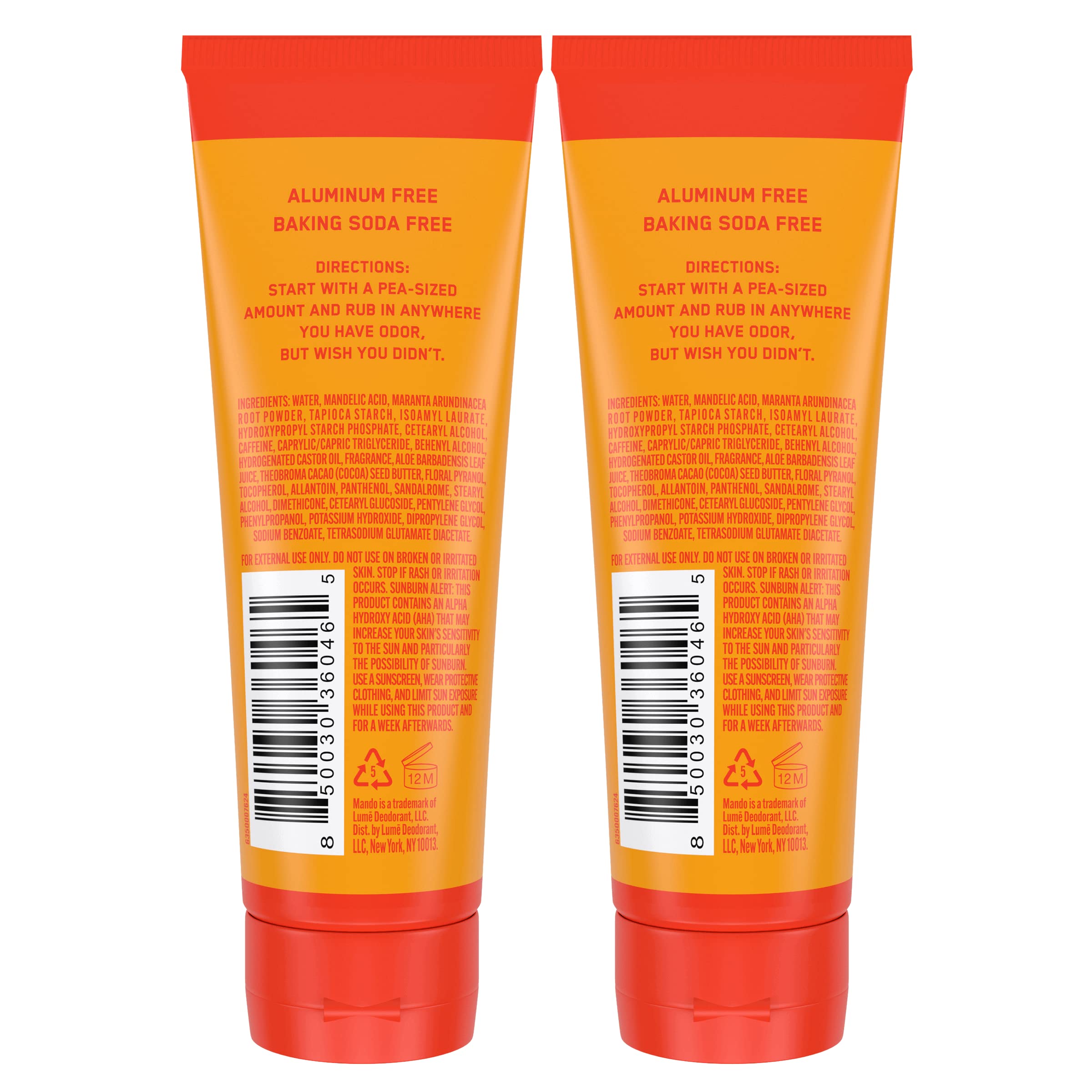 Mando invisible cream application demonstrates discreet use for freshness