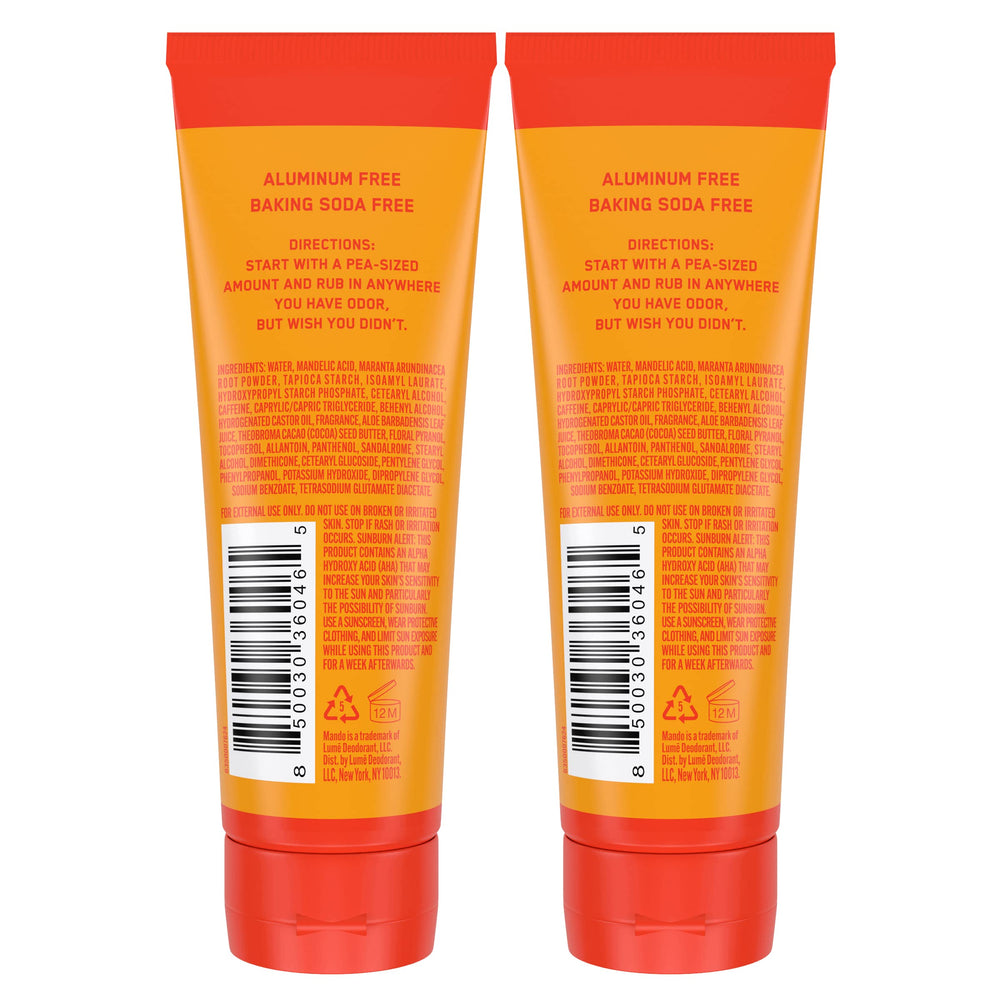 Mando invisible cream application demonstrates discreet use for freshness