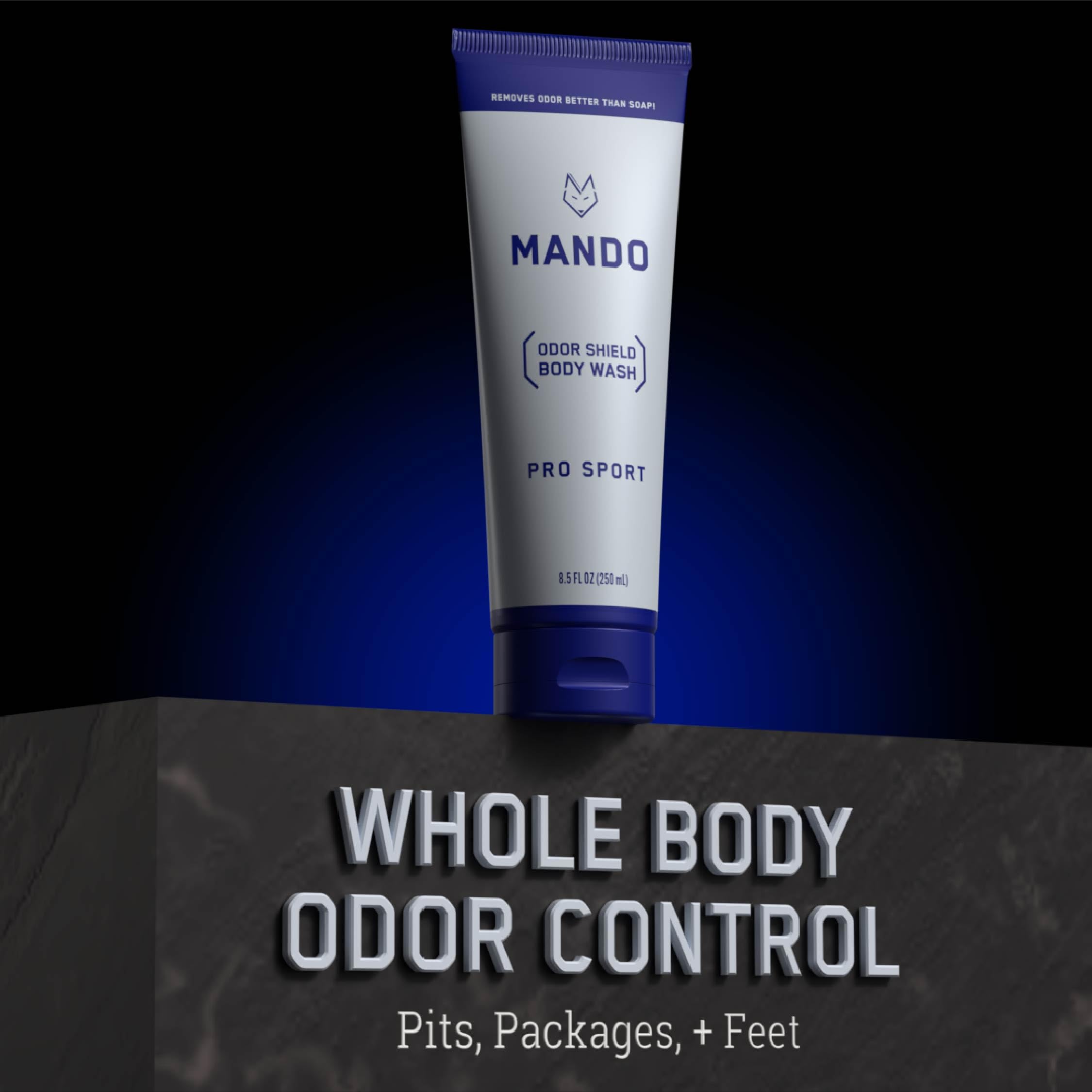 After-shower setup with Mando for continued freshness