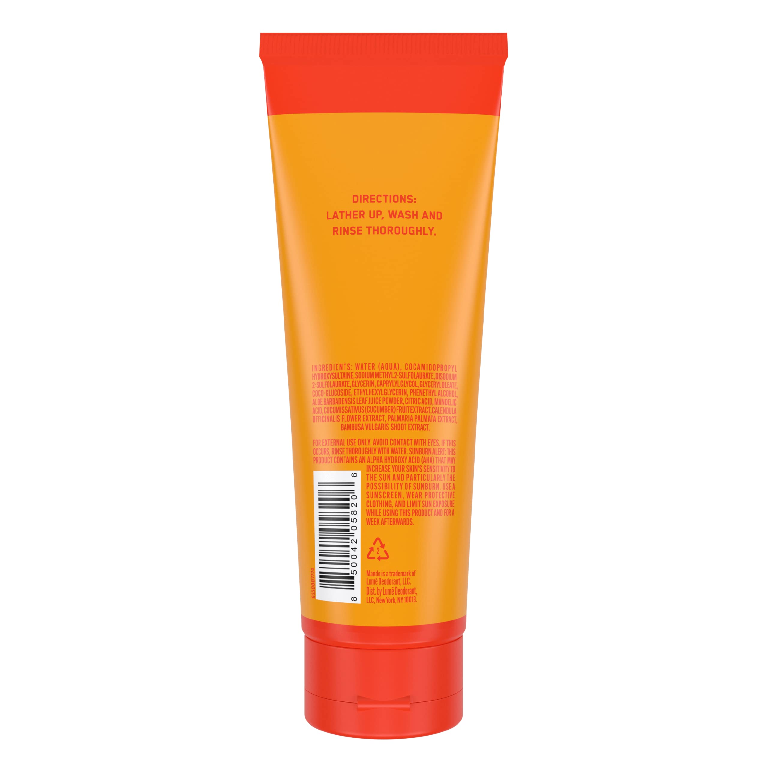 Mando Odor Shield front label showing bourbon leather scent and skin-safe formula