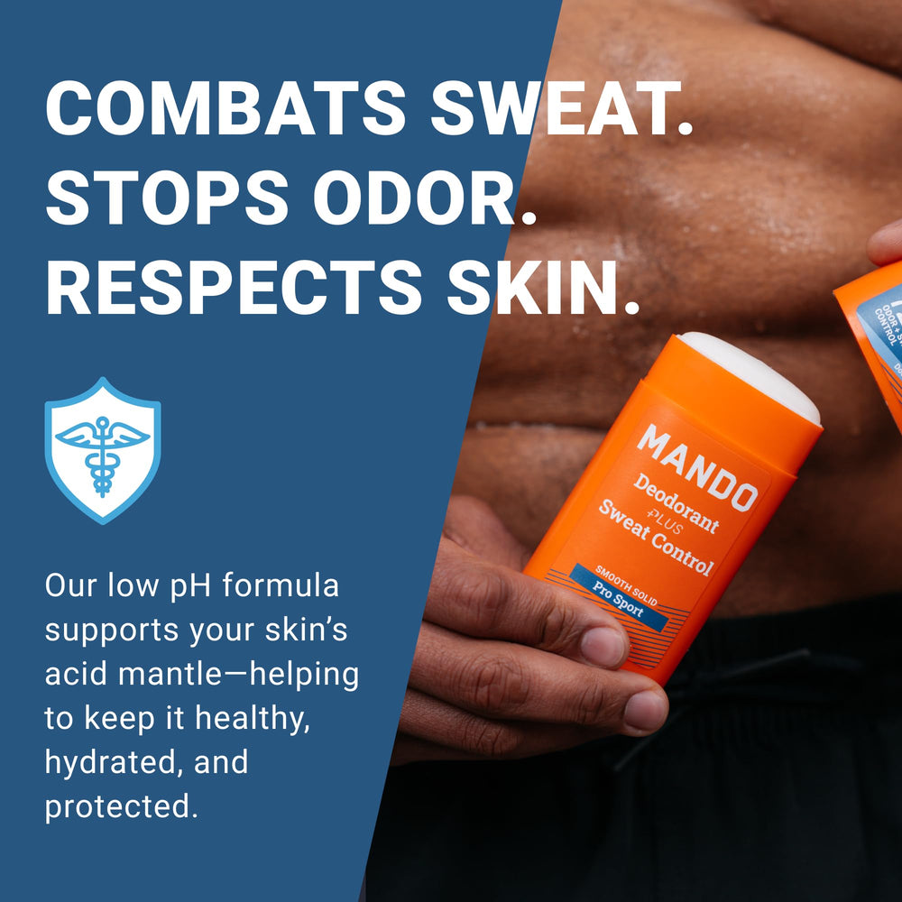 Mando Pro Sport packaging badge indicating 72-hour protection close-up
