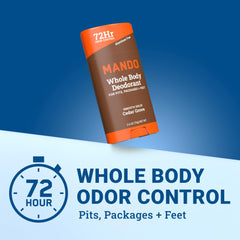 Mando two-pack Cedar Grove deodorant sticks for convenient storage and use