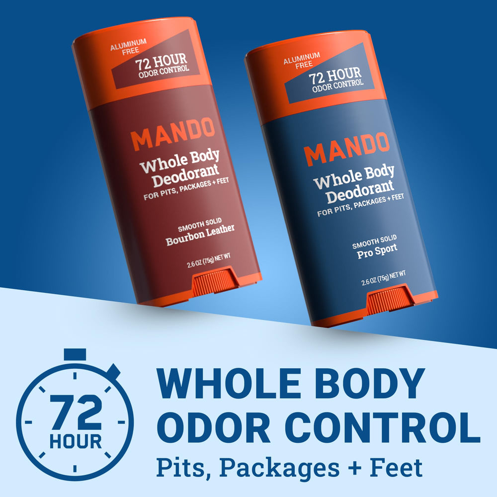 Mando Bourbon Leather stick application shows smooth, mess free use