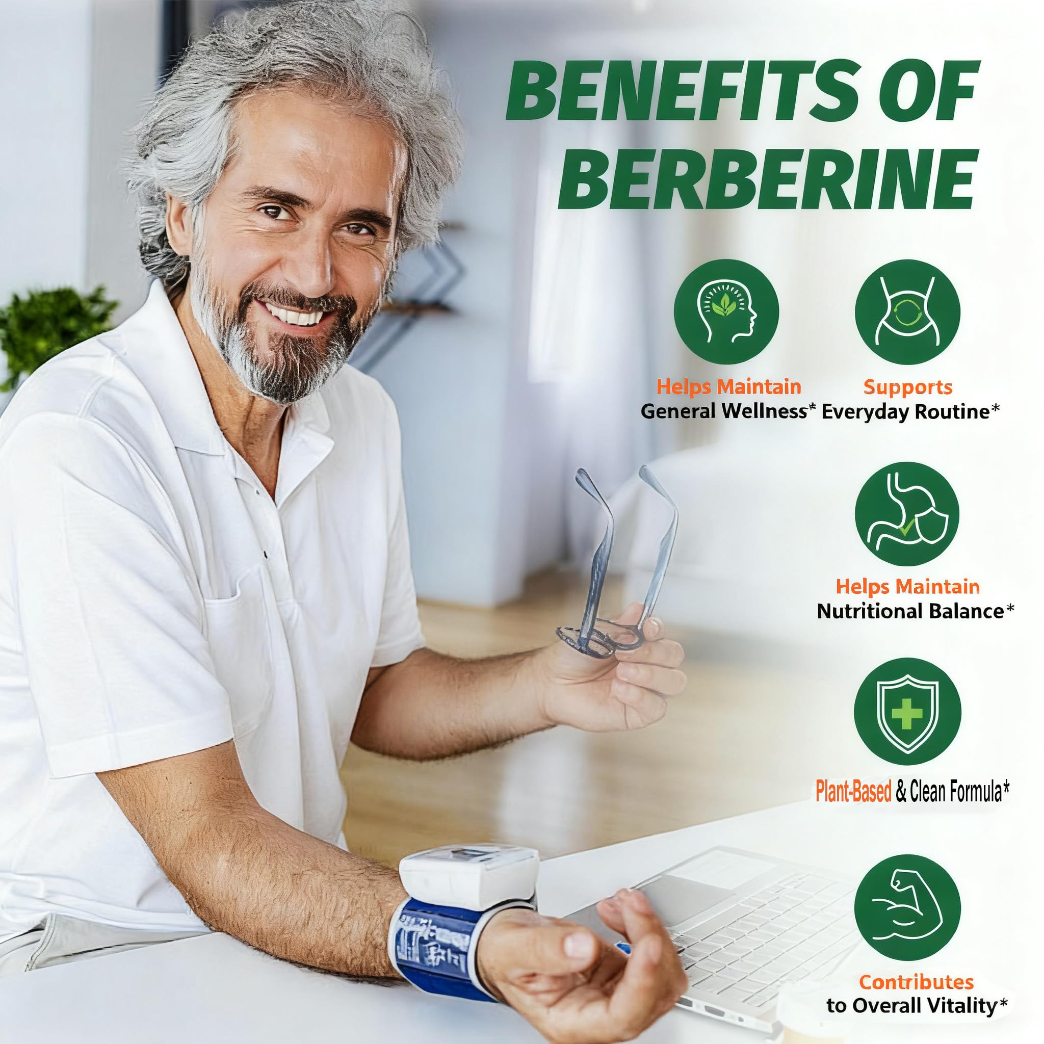 Manewu Berberine label detailing ingredients and servings for transparency.