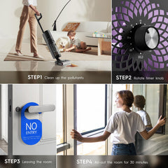 Manfh ozone purifier in-use home shows versatile odor control in living spaces