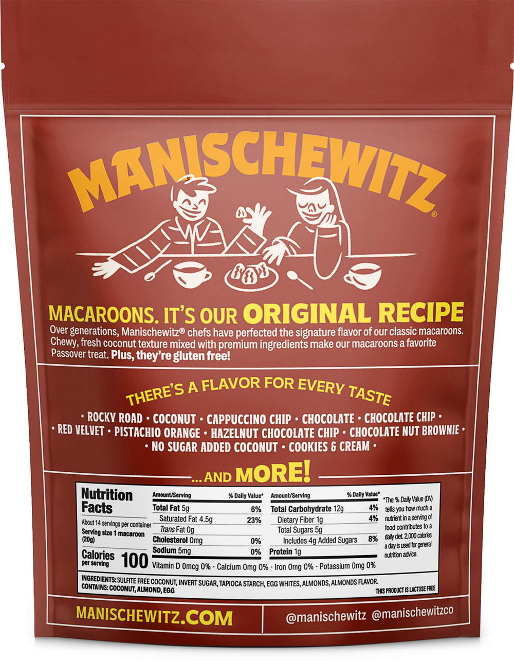Manischewitz Almond Macaroons tea-time serve: perfect with tea or after-dinner.