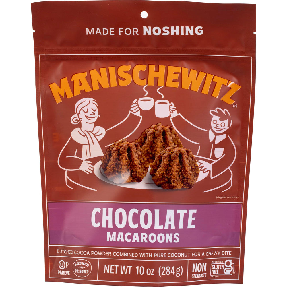 Close-up of soft-chewy macaroon texture from Manischewitz