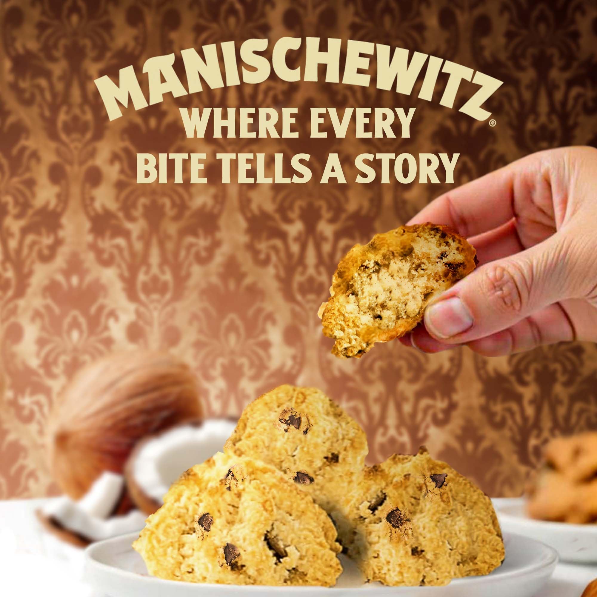 Gluten-free, kosher-for-Passover Macaroons by Manischewitz with rich coconut notes.