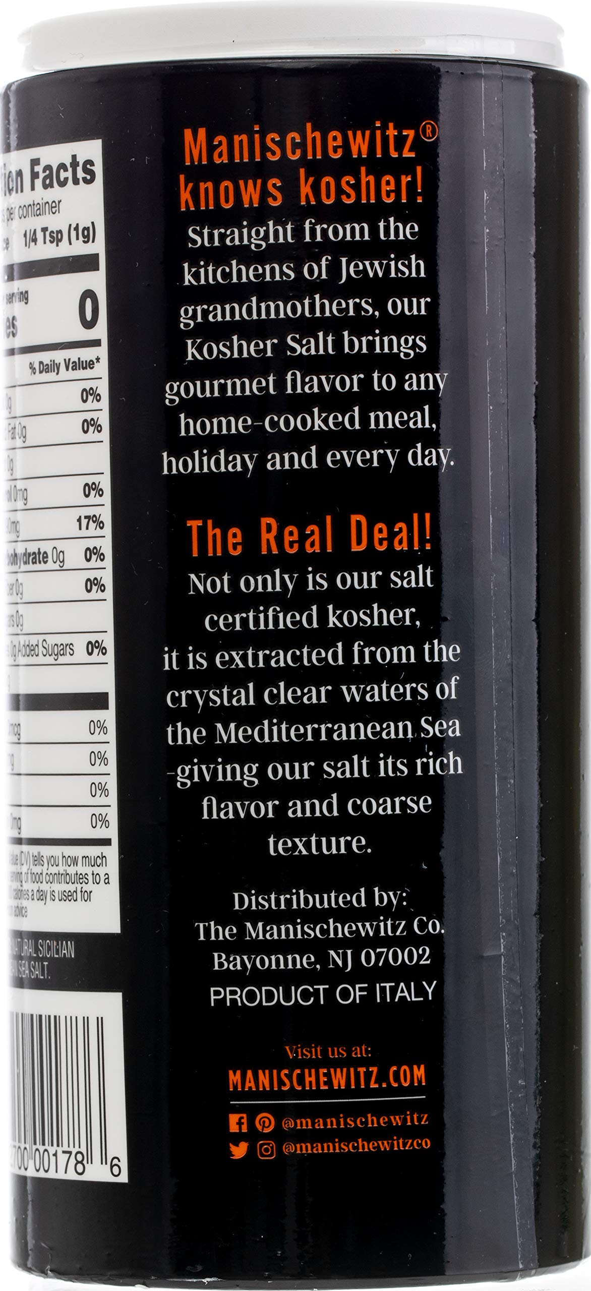Manischewitz kosher salt enhances cooking and baking results