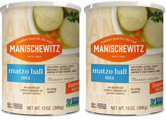 Manischewitz Matzo Ball Mix box displaying savory original flavor for quick meals