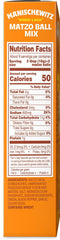 Dry Manischewitz Matzo Ball Mix ingredients ready to blend for fluffy matzo balls.