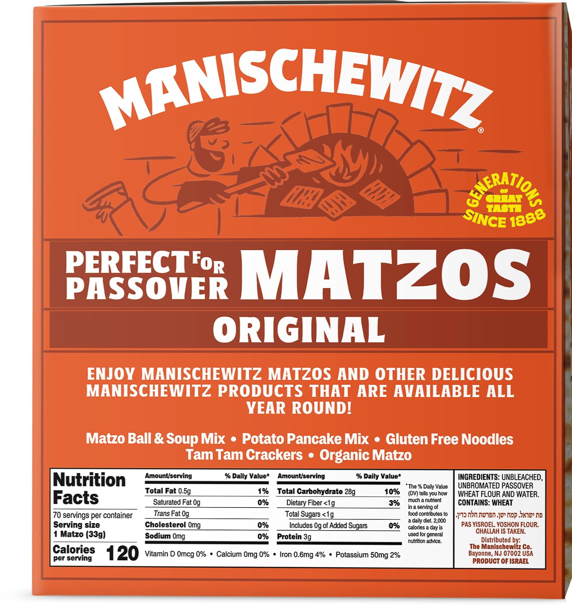 Manischewitz Passover matzo with two ingredients for simple snacks.