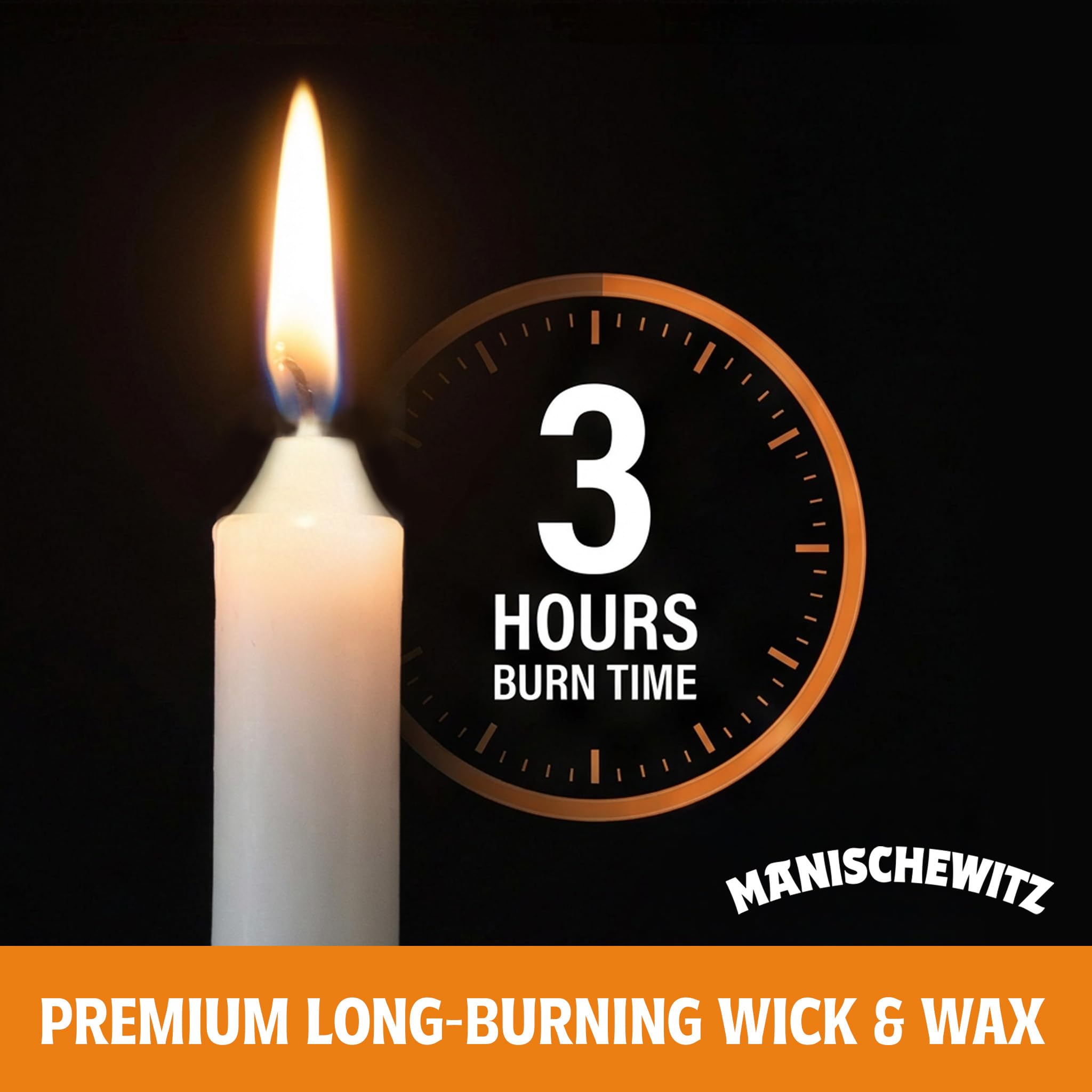 Manischewitz candles provide smokeless, scentless burn for quiet rooms