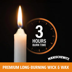 Manischewitz candles provide smokeless, scentless burn for quiet rooms