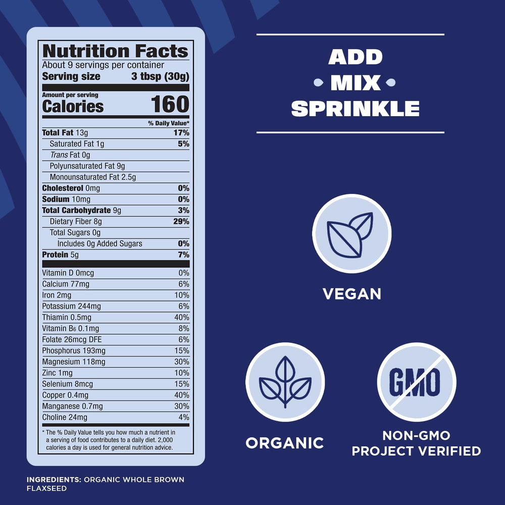 Manitoba Harvest flaxseed in smoothie boosts nutrients