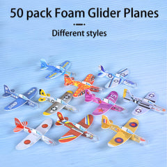 Manmel foam plane assembly detail with wings and propeller