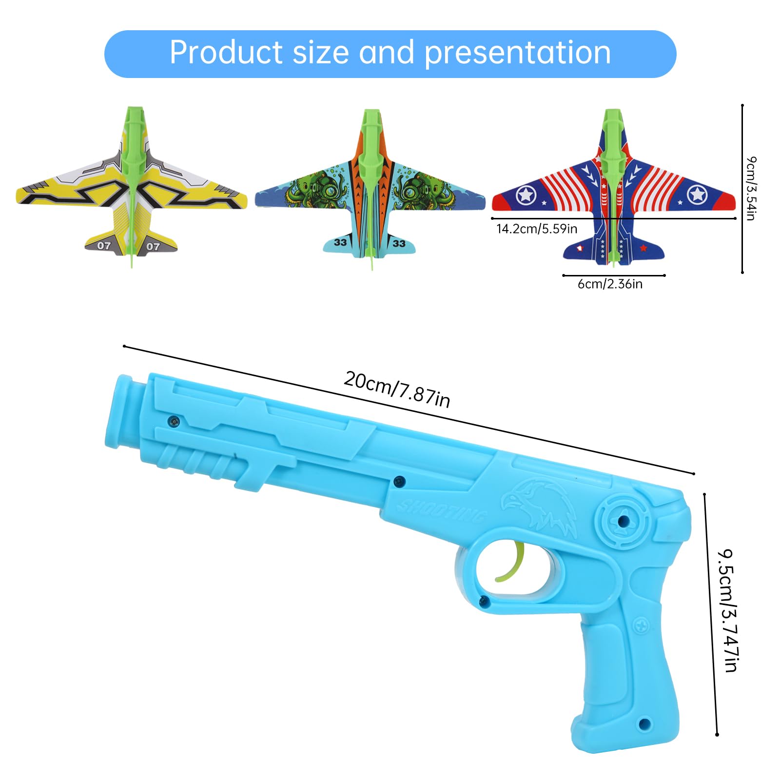 Manmel ten foam gliders in flight.