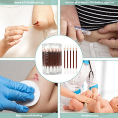 Manna MedTech iodine swabs individually sealed preserves freshness between uses.
