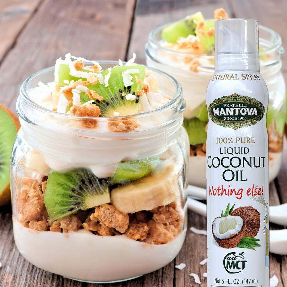 Mantova coconut oil spray in baking use for muffins and breads