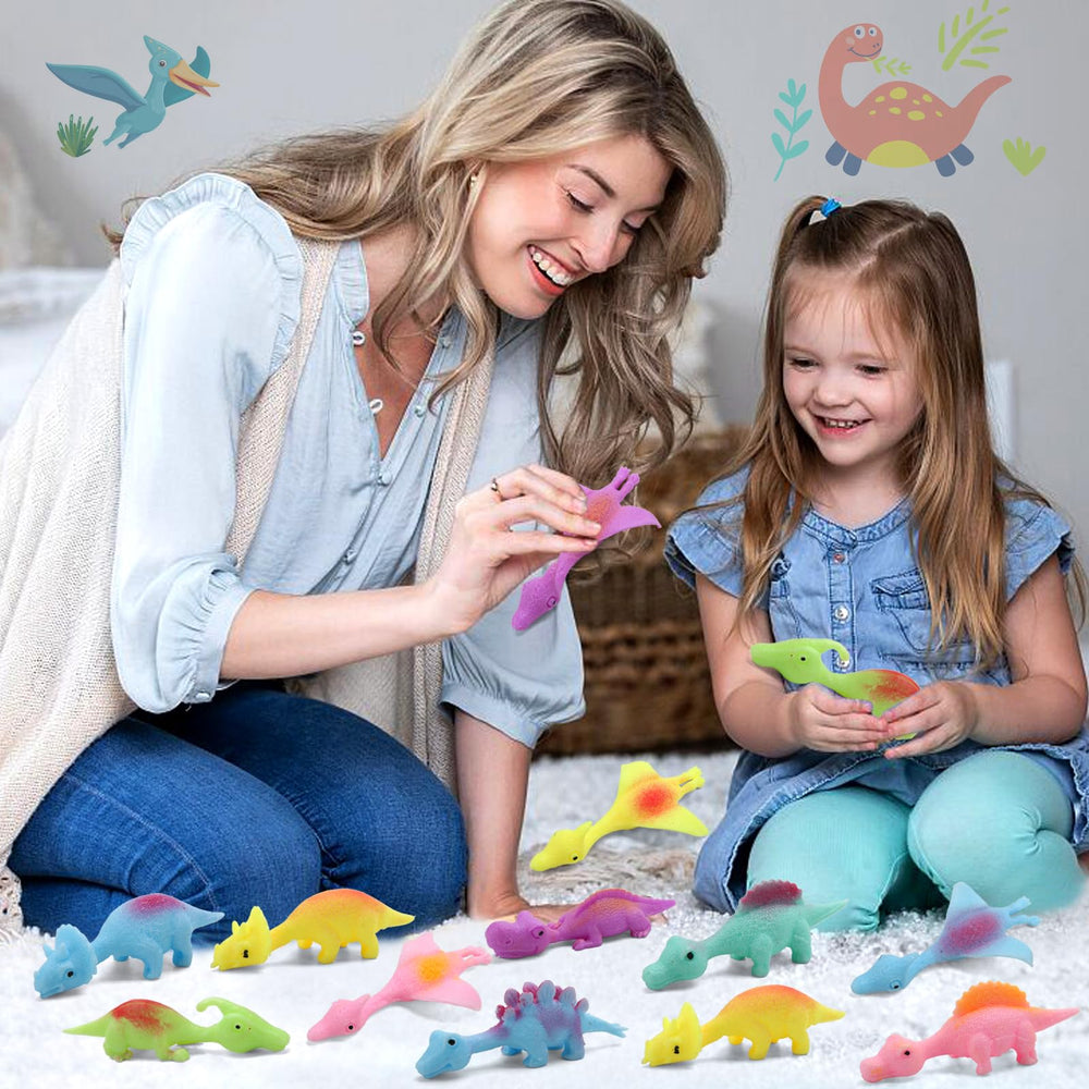 Mantyplay dino-themed party favors mini toys ideal for prizes and classroom activities.