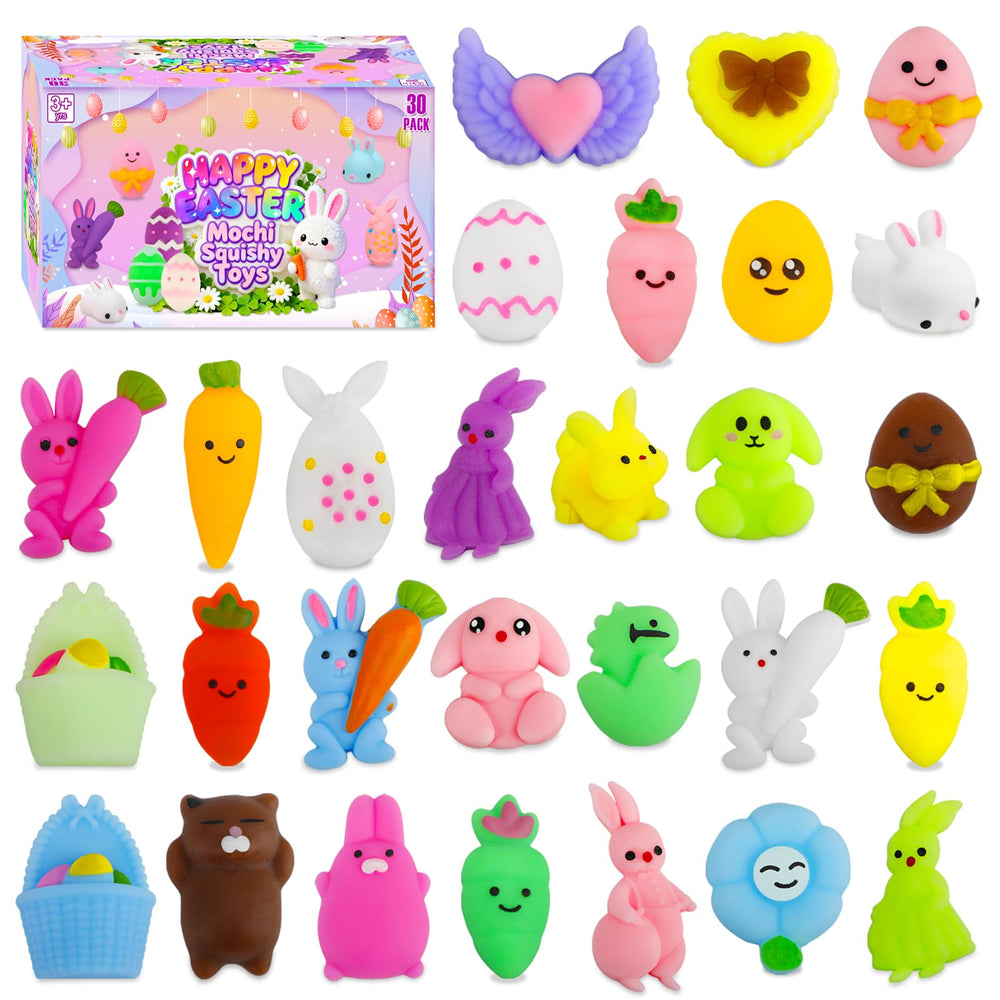 Mantyplay Easter Mochi Bunny squishy for playtime fun and Easter baskets.