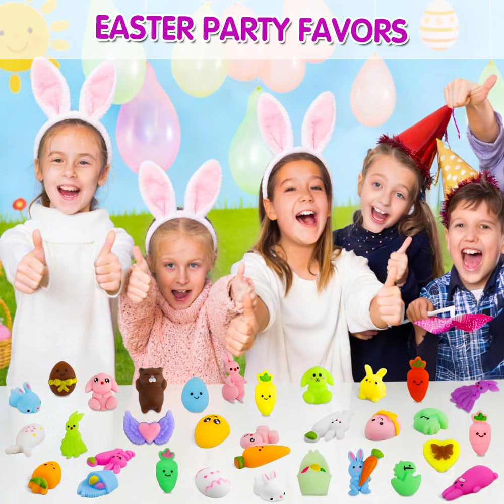 Mantyplay Easter Mochi Rabbit squishy for party favors and gifts.