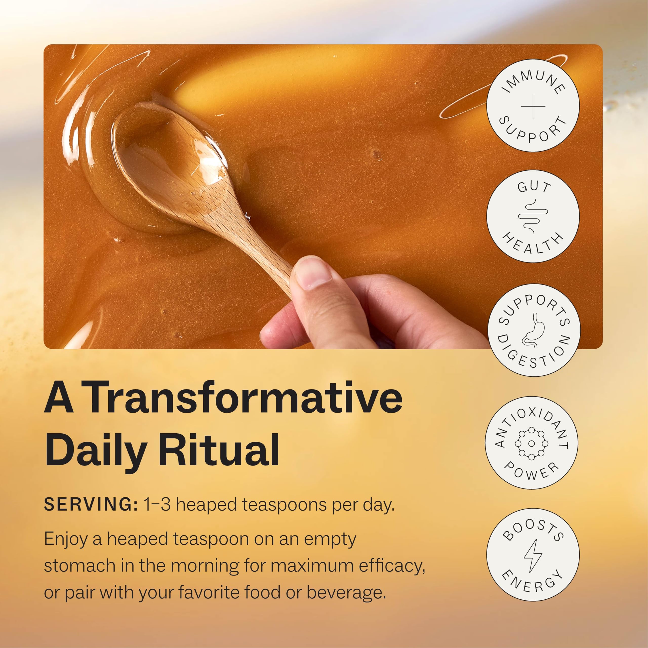 Honey drizzle over tea or yogurt illustrating daily use.