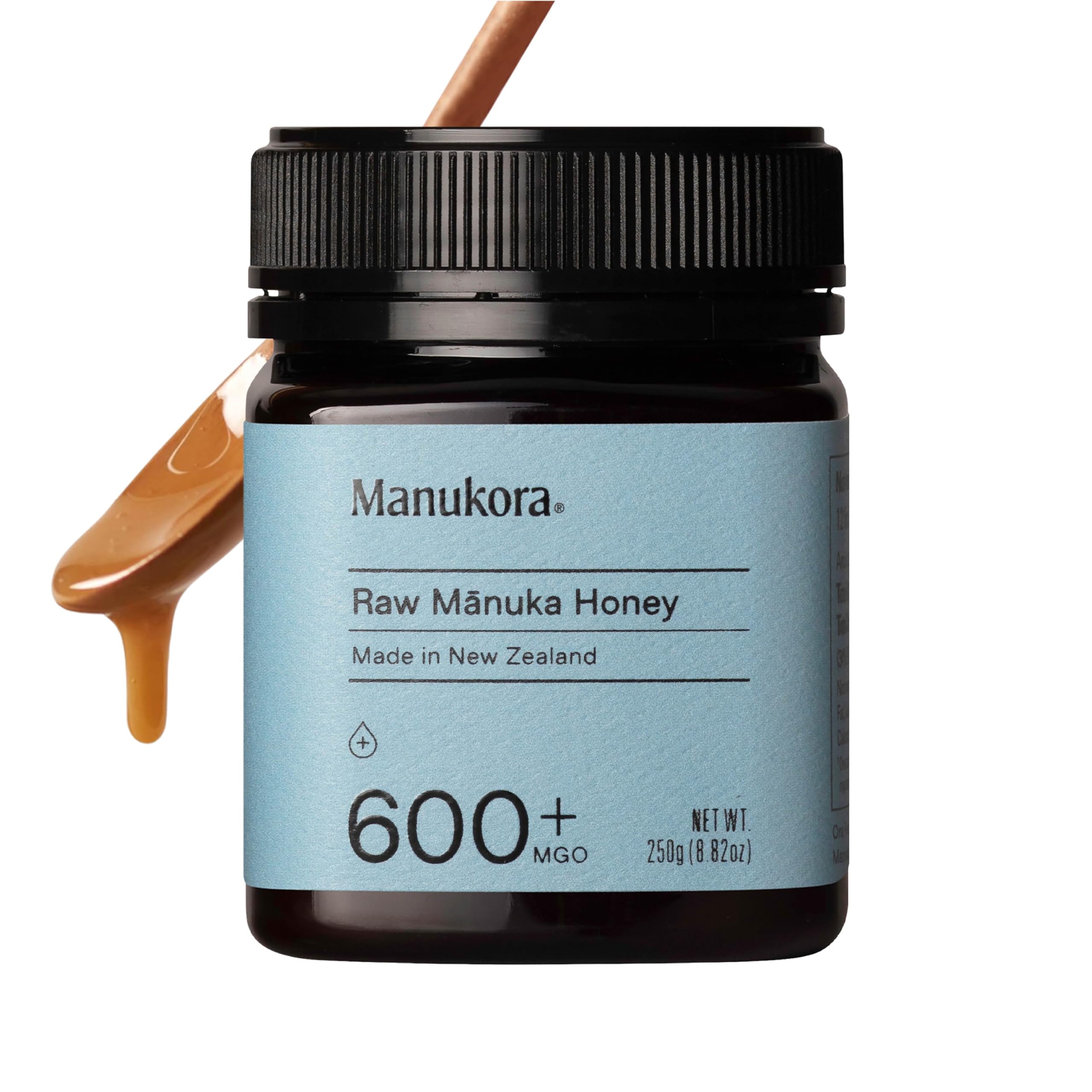 Manukora Raw Manuka Honey jar with creamy texture for easy spooned use