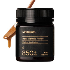 Manukora raw Manuka honey jar showing authentic New Zealand origin and high potency