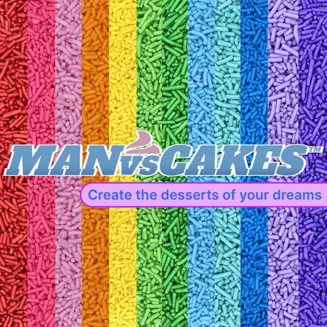 Manvscakes hand-blended by master sugar artists for unique toppers.