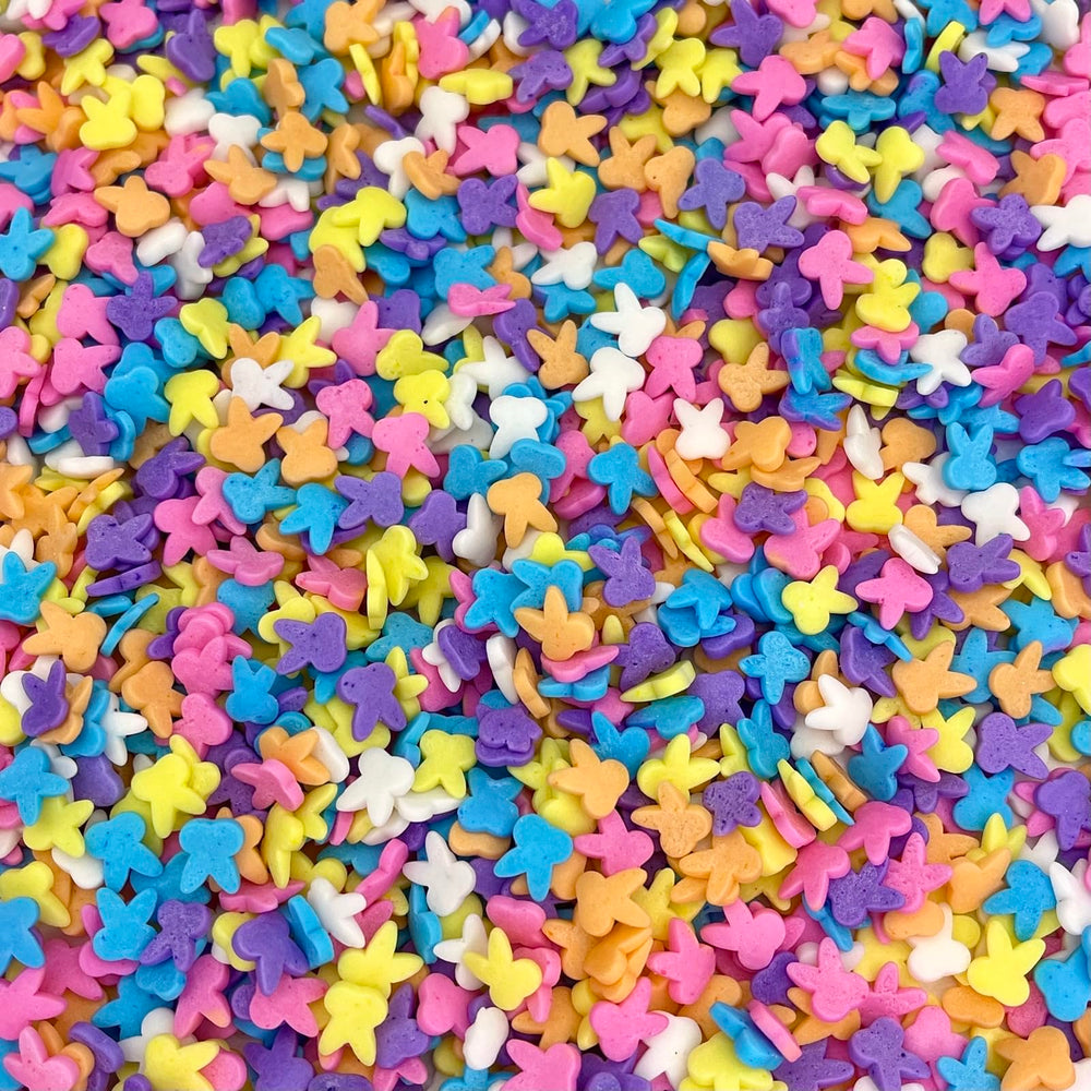 Manvscakes spring sprinkles brighten cereal treats and hot cocoa.