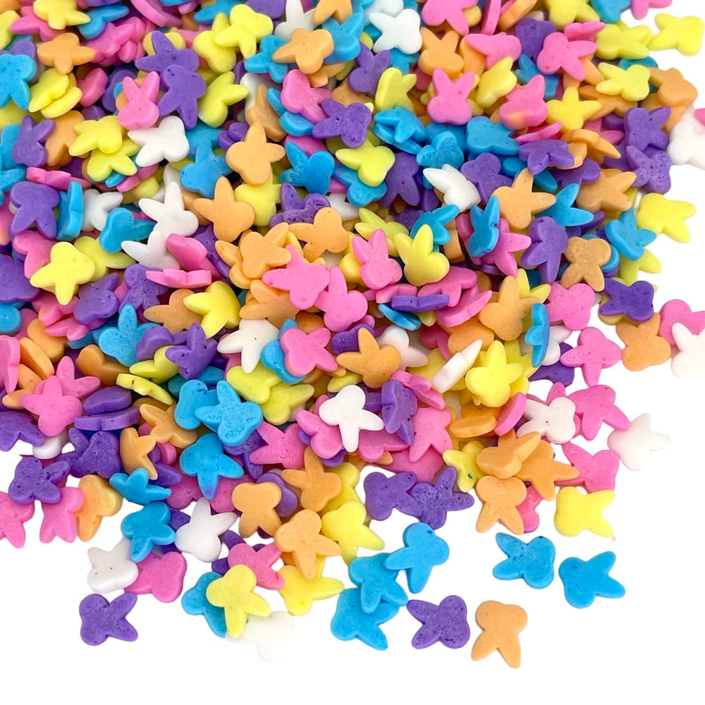 Manvscakes 2.7 oz sprinkle mix adds color to chocolate desserts.