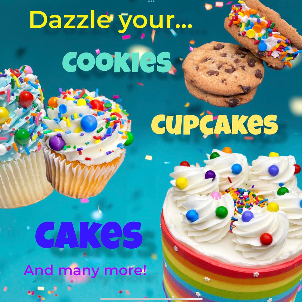 Manvscakes sprinkles ice-cream-decor add sparkle to frozen desserts.