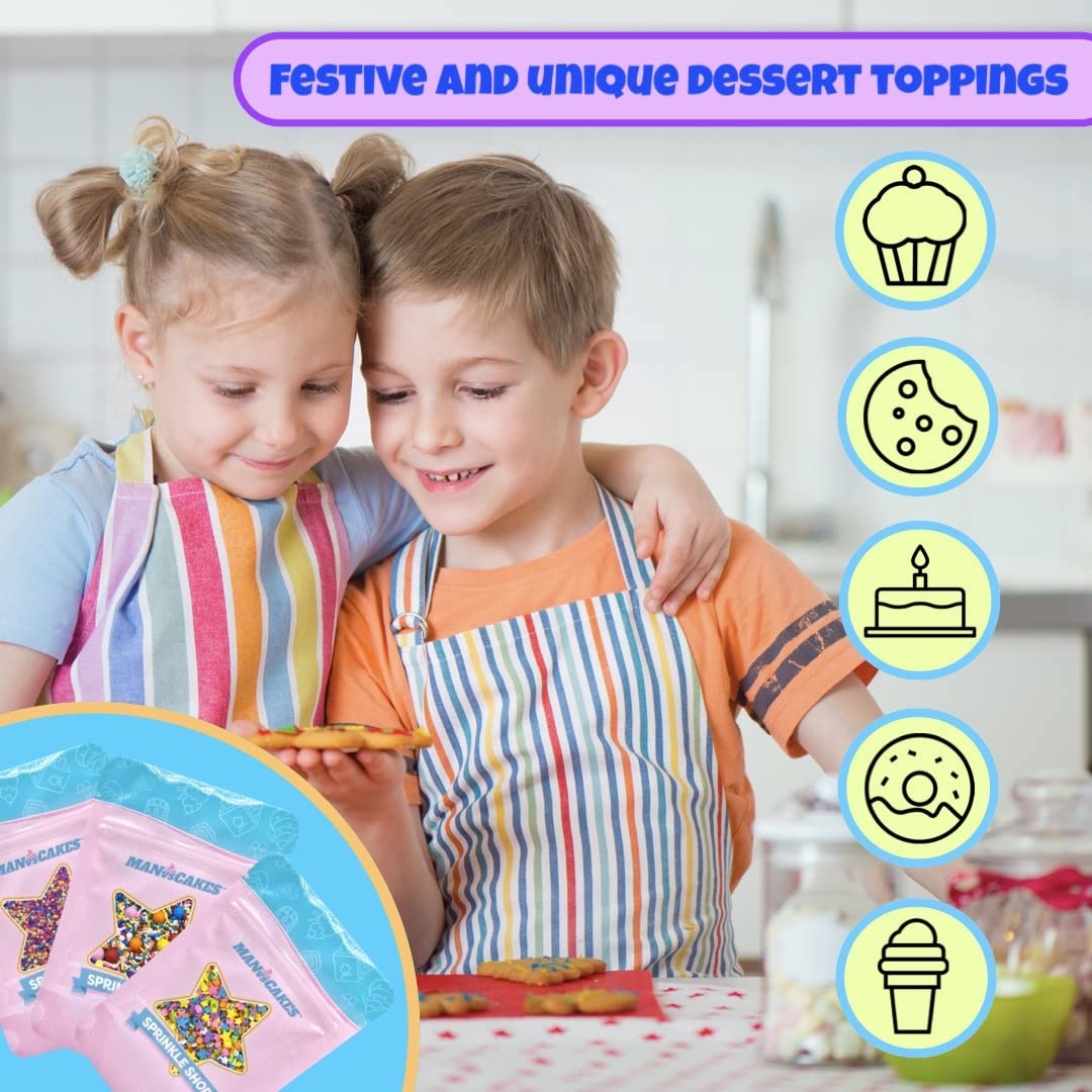 Manvscakes sprinkles-party-festive-buffet bring joyful atmosphere to parties and desserts.