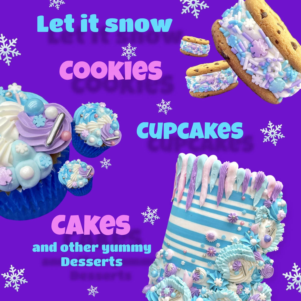 Manvscakes Sprinkles snowflake-sprinkles crisp seasonal decor.