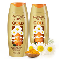 Grisi Manzanilla Gold bottle pour highlights gentle brightening for sun-kissed hair