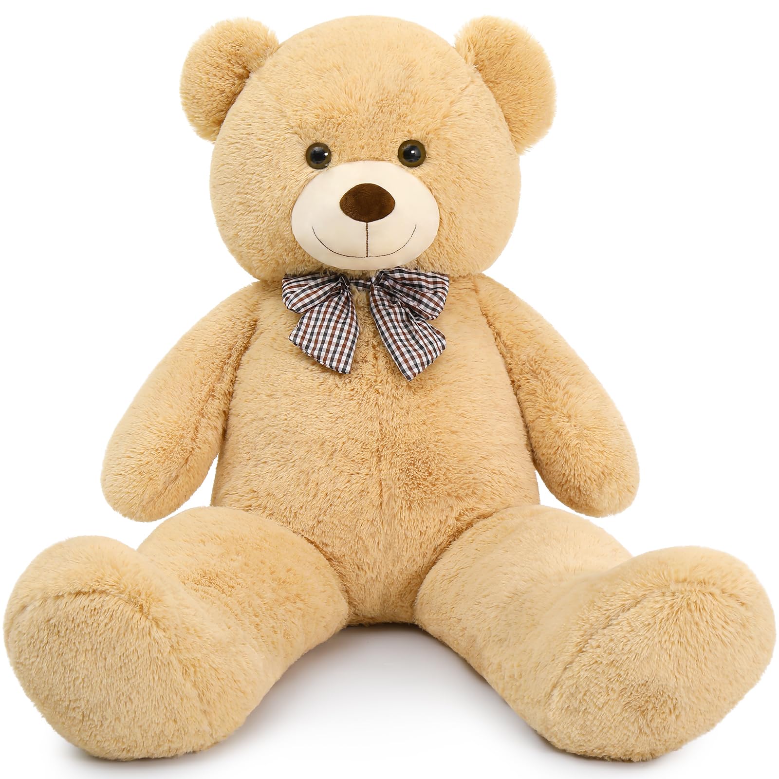MaoGoLan giant teddy bear 4-feet stands ready for big hugs and memorable gifts.