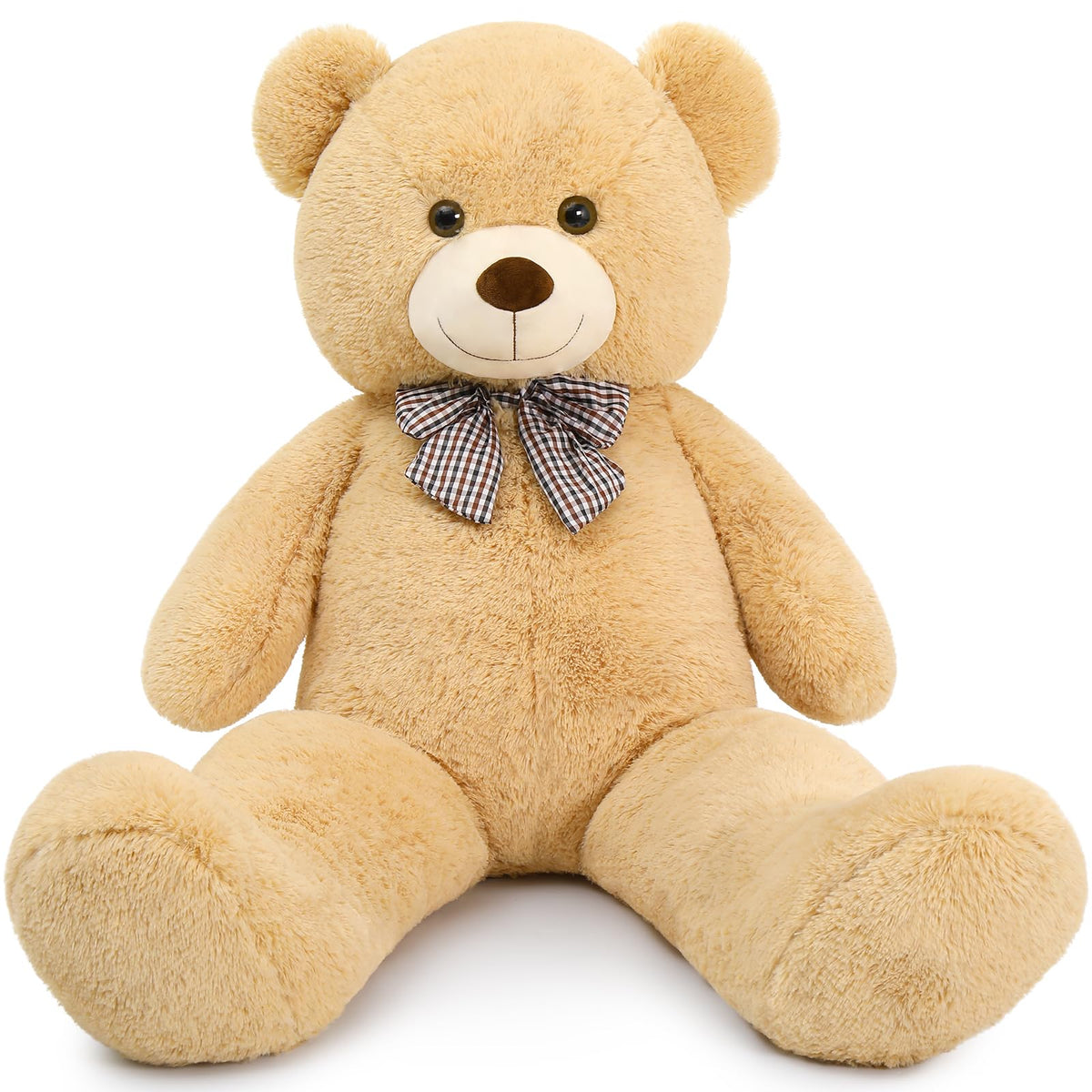MaoGoLan giant teddy bear 4-feet stands ready for big hugs and memorable gifts.