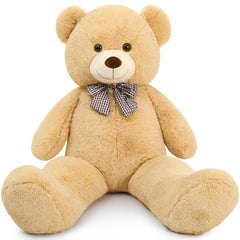 MaoGoLan giant teddy bear 4-feet stands ready for big hugs and memorable gifts.