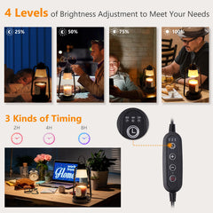 MAOYUE candle warmer lamp with dimmable control for custom melting speed