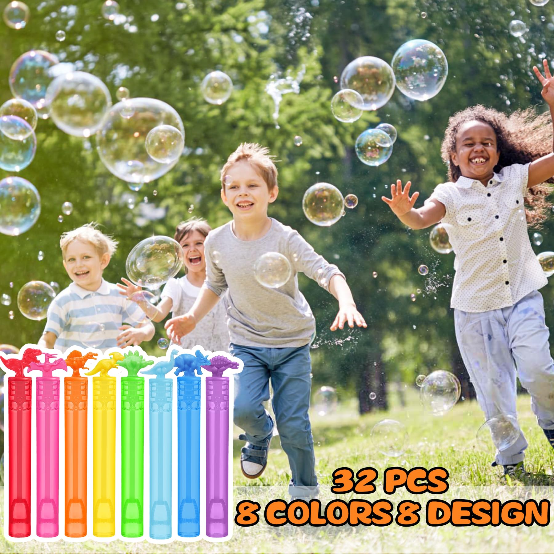 Mapixo 4-inch dinosaur bubbles fit small hands for quick fun.