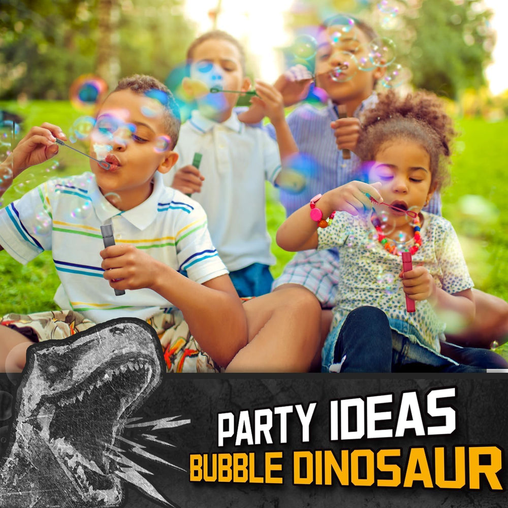 Mapixo dinosaur bubbles safety tested, non-toxic liquid for worry-free exploration.
