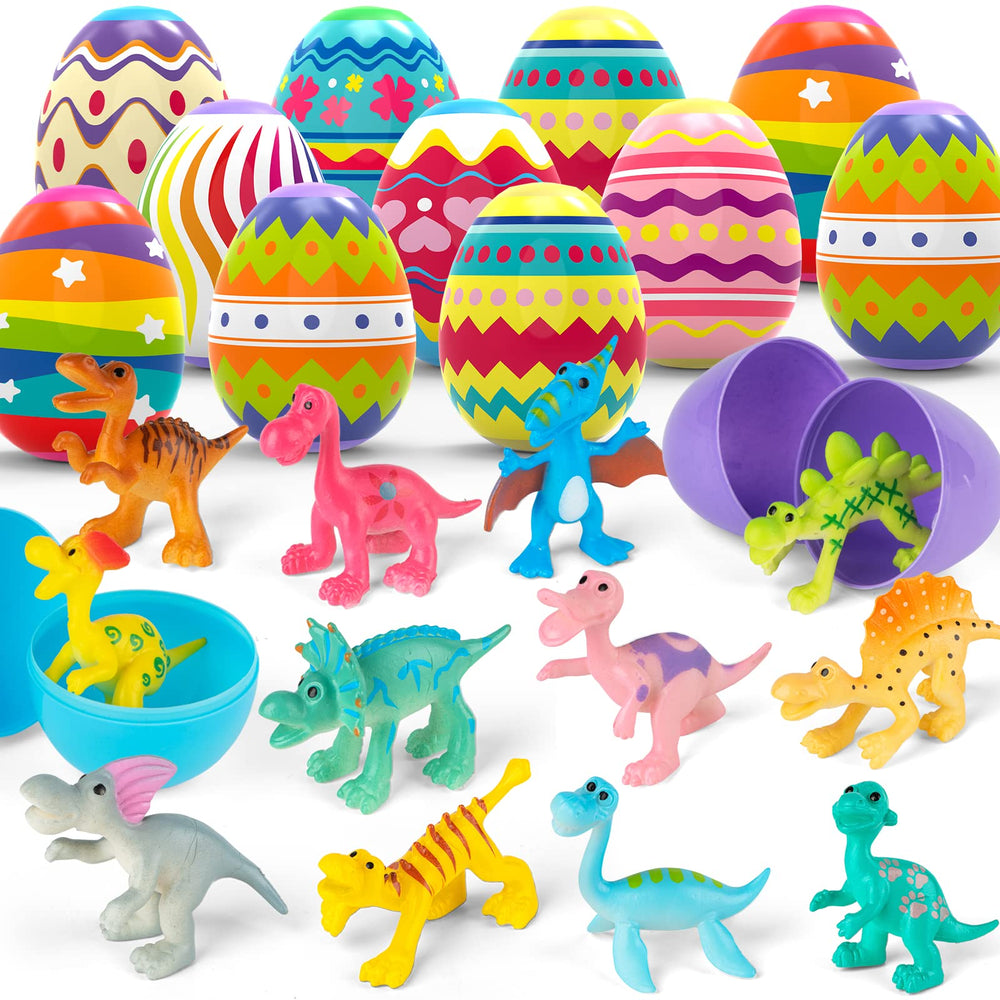 Mapixo Easter eggs with dinosaurs inside for a fun dinosaur-filled hunt
