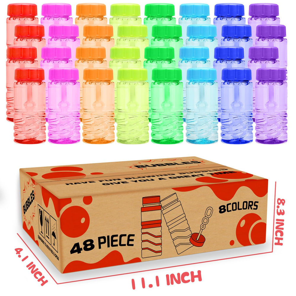 MAPIXO bubble bottles with leak-proof helix cap for mess-free play