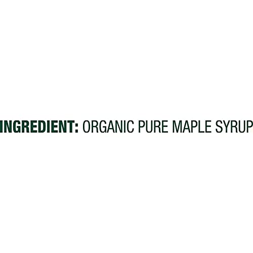 Maple Grove Farms organic pure maple syrup label closeup for premium quality