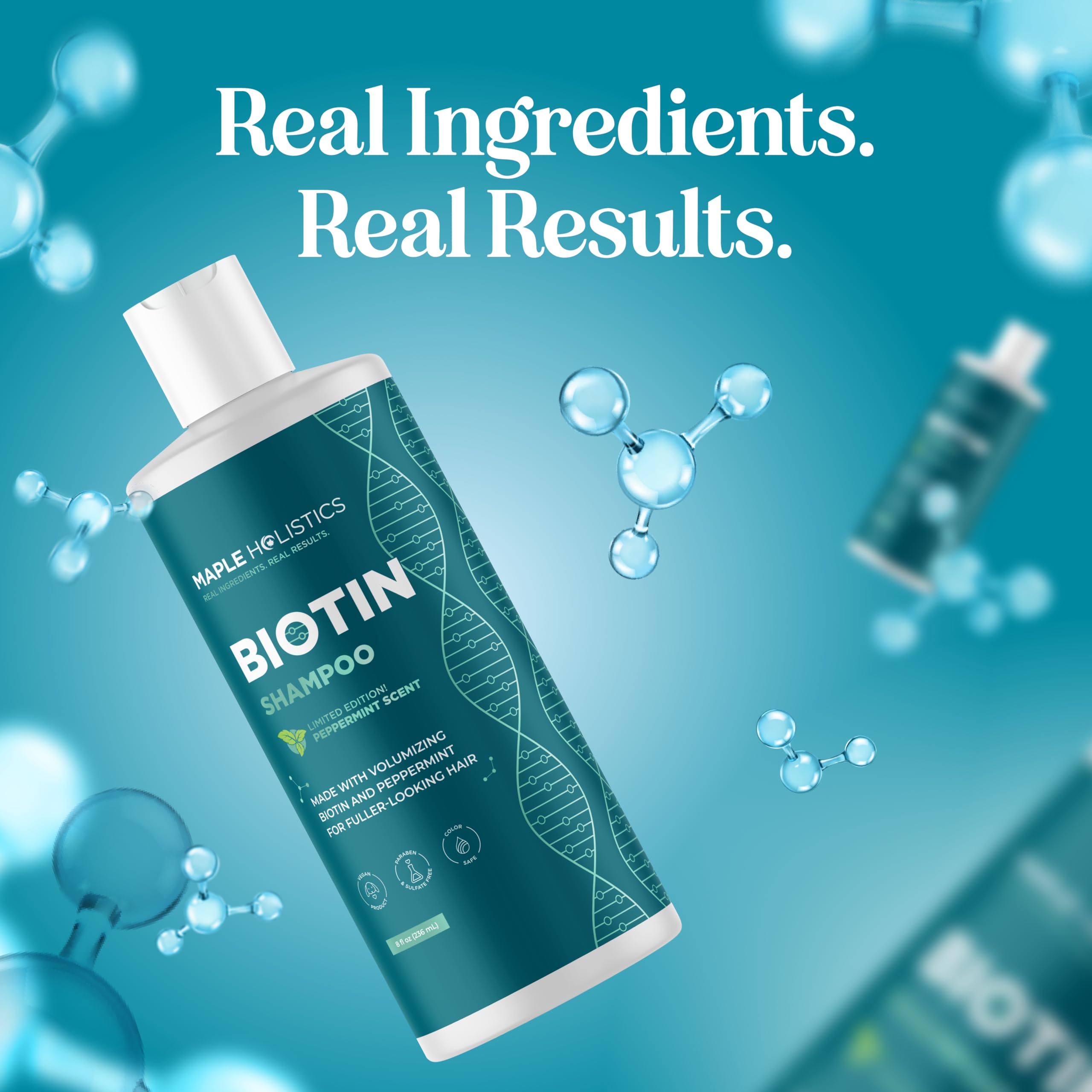 Haircare routine suitable for both men and women using Maple Holistics