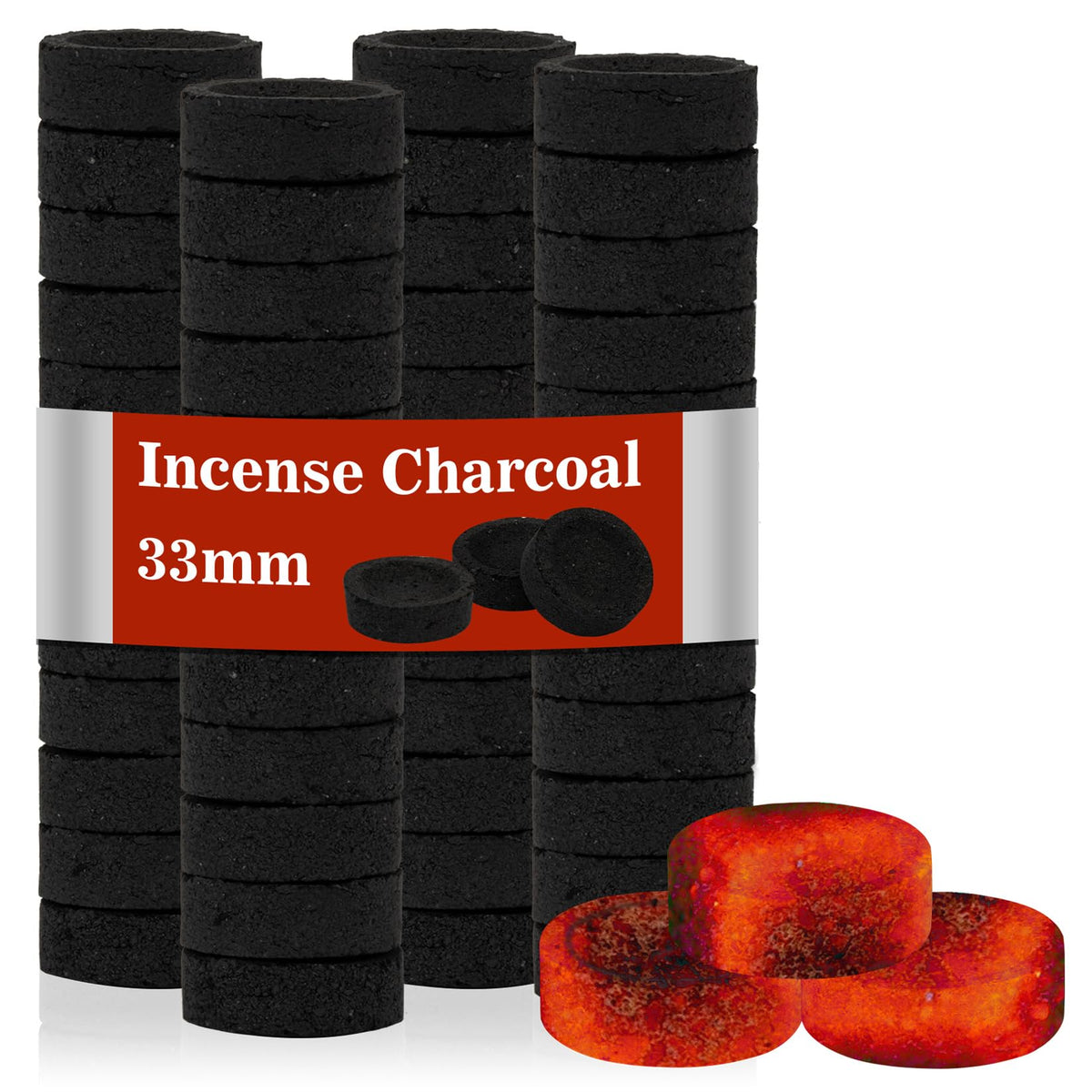MAQIHAN incense charcoal disc quick-light for fast ignition and easy setup