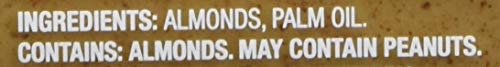Close-up of MaraNatha label highlighting unsalted gluten-free features