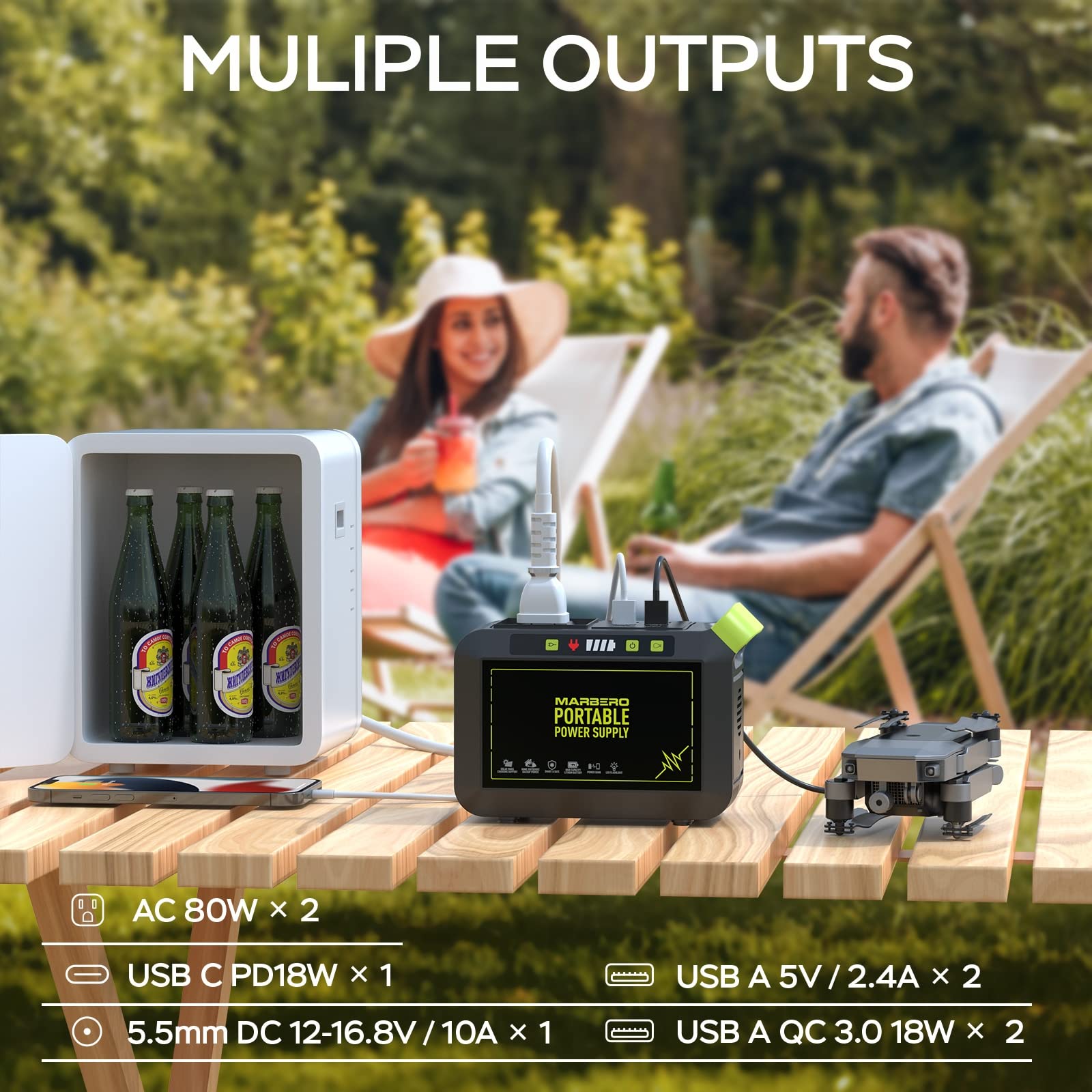MARBERO M82 fast charging up to 80% in two hours.